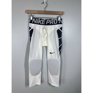 White Nike Pro Hyperstrong Compression Pants Size Small EUC